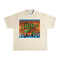 Sandshell autism awareness hearts leopard cowhide Urban Heavy Tee - Artiststas