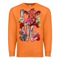 Carrot love cow valentine Premium Sweatshirt - RacoonDesign