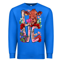 True Royal love cow valentine Premium Sweatshirt - RacoonDesign