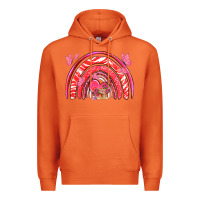 Carrot valentines day rainbow with heart Premium Hoodie - NancyCooperArtShop