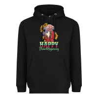 Black happy thanksgiving turkey Heavyweight Hoodie - RanaPortraitStore