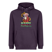 Plum happy thanksgiving turkey Heavyweight Hoodie - RanaPortraitStore