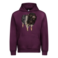 Mauve Wine Baby Hampshire Pig Urban Hoodie - LillyAllenDesigns
