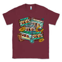 Burgundy 90s country casette tapes Classic Tee - texasbilliewilder