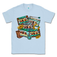 Dusty Blue 90s country casette tapes Classic Tee - texasbilliewilder