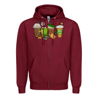 Burgundy lawyer coffee cups Zipper Hoodie - texasbilliewilder