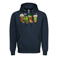 Navy lawyer coffee cups Zipper Hoodie - texasbilliewilder