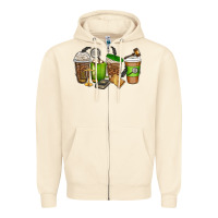Sandshell lawyer coffee cups Zipper Hoodie - texasbilliewilder
