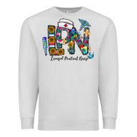 Dove Grey lpn licensed practial nurse Premium Sweatshirt - CowhideDigitalArt