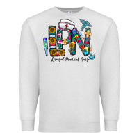 Oatmeal Heather lpn licensed practial nurse Premium Sweatshirt - CowhideDigitalArt