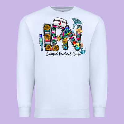 Lpn Licensed Practial Nurse Premium Sweatshirt Designed By Cowhidedigitalart