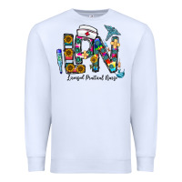 White lpn licensed practial nurse Premium Sweatshirt - CowhideDigitalArt