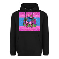 Black ohana stitch Heavyweight Hoodie - Zillion Design Studio