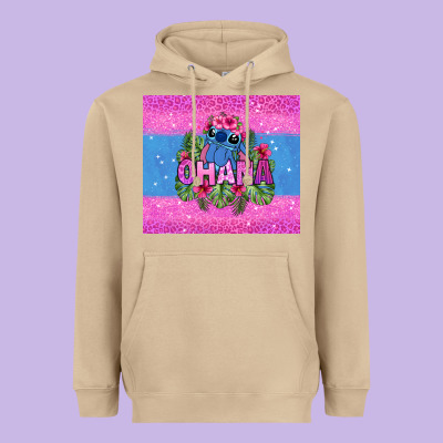 Ohana Stitch Heavyweight Hoodie Designed By Zillion Design Studio