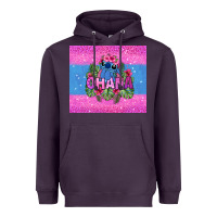 Plum ohana stitch Heavyweight Hoodie - Zillion Design Studio