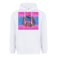 White ohana stitch Heavyweight Hoodie - Zillion Design Studio