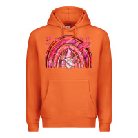 Carrot valentines day rainbow with cupid gnome Premium Hoodie - NancyCooperArtShop