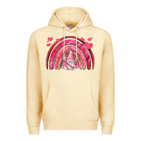 Pina Colada valentines day rainbow with cupid gnome Premium Hoodie - NancyCooperArtShop