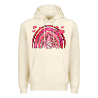 Sandshell valentines day rainbow with cupid gnome Premium Hoodie - NancyCooperArtShop
