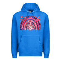 True Royal valentines day rainbow with cupid gnome Premium Hoodie - NancyCooperArtShop