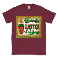 Burgundy flannels lattes leggings tumbler Classic Tee - BundleAndBundleShop