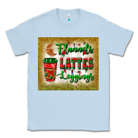 Dusty Blue flannels lattes leggings tumbler Classic Tee - BundleAndBundleShop