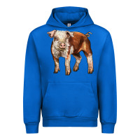 Cobalt Baby Hereford Pig Urban Hoodie - LillyAllenDesigns