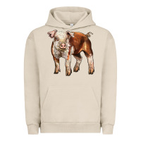 Pigment French Oak Baby Hereford Pig Urban Hoodie - LillyAllenDesigns