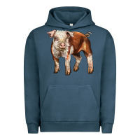 Pigment Midnight Navy Baby Hereford Pig Urban Hoodie - LillyAllenDesigns