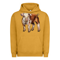 Pigment Peanut Butter Baby Hereford Pig Urban Hoodie - LillyAllenDesigns