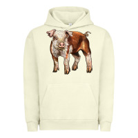 Pigment Pistachio Baby Hereford Pig Urban Hoodie - LillyAllenDesigns