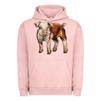 Pigment Salmon Baby Hereford Pig Urban Hoodie - LillyAllenDesigns
