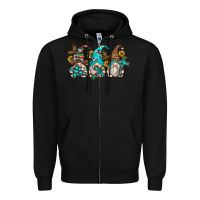 Black western cross gnomes Zipper Hoodie - Zillion Design Studio