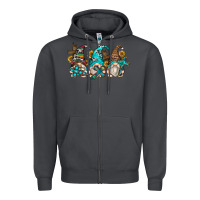 Smoke western cross gnomes Zipper Hoodie - Zillion Design Studio