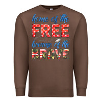 Chestnut home of the free because of the brave Premium Sweatshirt - HRA Design Shop