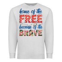 Dove Grey home of the free because of the brave Premium Sweatshirt - HRA Design Shop