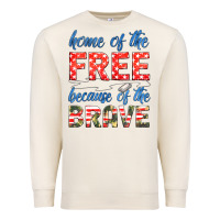 Sandshell home of the free because of the brave Premium Sweatshirt - HRA Design Shop