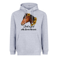 Just A Girl Who Loves Horses Heavyweight Hoodie | Teevron