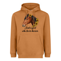 Meerkat just a girl who loves horses Heavyweight Hoodie - RanaPortraitStore