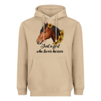 Mushroom just a girl who loves horses Heavyweight Hoodie - RanaPortraitStore