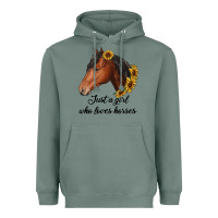 Sage just a girl who loves horses Heavyweight Hoodie - RanaPortraitStore