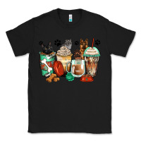 Black german shepherd black and grey cat coffee cups Classic Tee - Zillion Design Studio