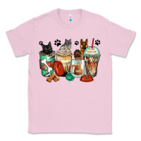 Bubblegum Pink german shepherd black and grey cat coffee cups Classic Tee - Zillion Design Studio