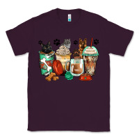 Plum german shepherd black and grey cat coffee cups Classic Tee - Zillion Design Studio