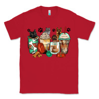 Red german shepherd black and grey cat coffee cups Classic Tee - Zillion Design Studio
