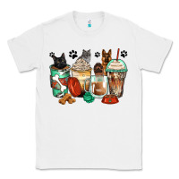 White german shepherd black and grey cat coffee cups Classic Tee - Zillion Design Studio