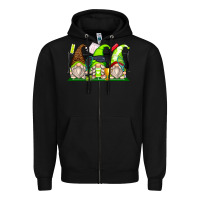 Black tennis gnomes Zipper Hoodie - Zillion Design Studio