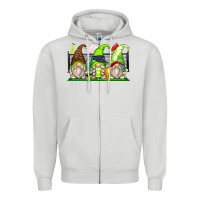Dove Grey tennis gnomes Zipper Hoodie - Zillion Design Studio