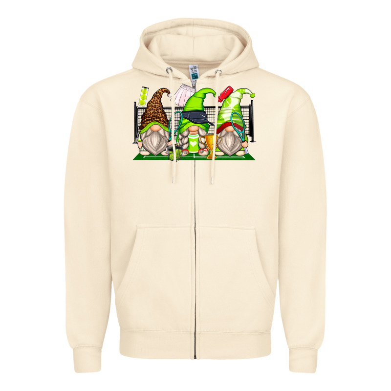 Tennis Gnomes Zipper Hoodie by Zillion Design Studio | Teevron