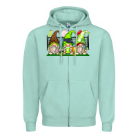 Seafoam tennis gnomes Zipper Hoodie - Zillion Design Studio
